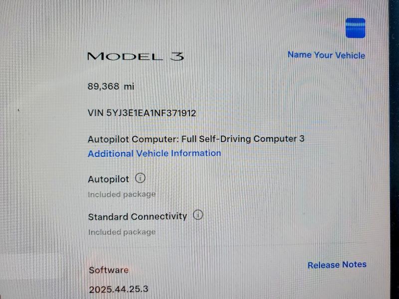 Aukcja sprzedaży 2022 Tesla Model 3, vin: 5YJ3E1EA1NF371912, numer aukcji: 46483166