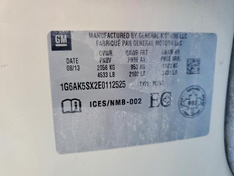 Aukcja sprzedaży 2014 Cadillac Ats, vin: 1G6AK5SX2E0112525, numer aukcji: 47720616