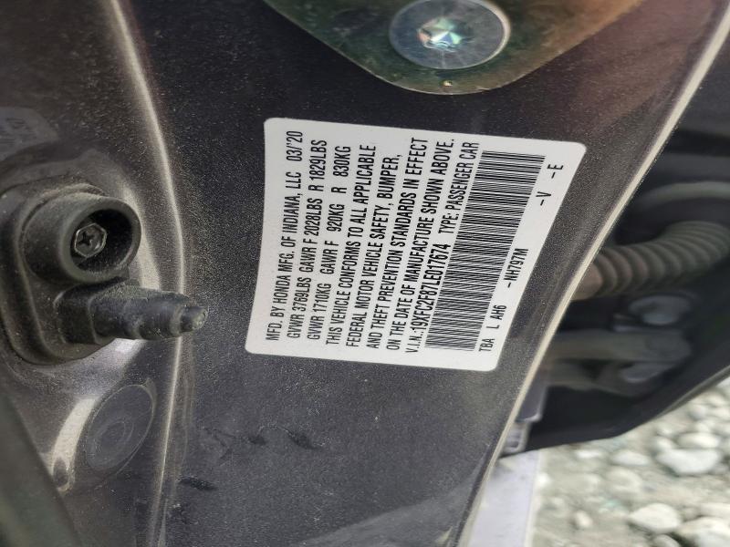 Продажа на аукционе авто 2020 Honda Civic, vin: 19XFC2F87LE017674, номер лота: 47526086