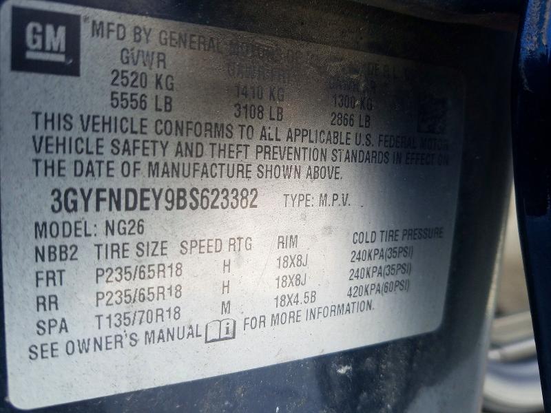 Продаж на аукціоні авто 2011 Cadillac Srx, vin: 3GYFNDEY9BS623382, номер лоту: 77824315