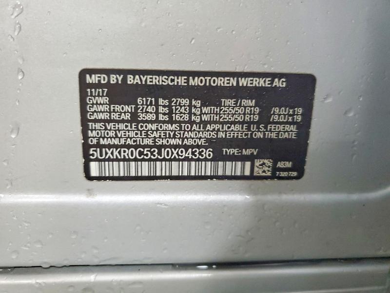 Продажа на аукционе авто 2018 Bmw X5, vin: 5UXKR0C53J0X94336, номер лота: 79900075