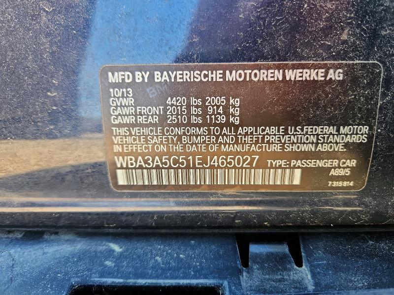 2014 Bmw 328 მანქანა იყიდება აუქციონზე, vin: WBA3A5C51EJ465027, აუქციონის ნომერი: 46189826