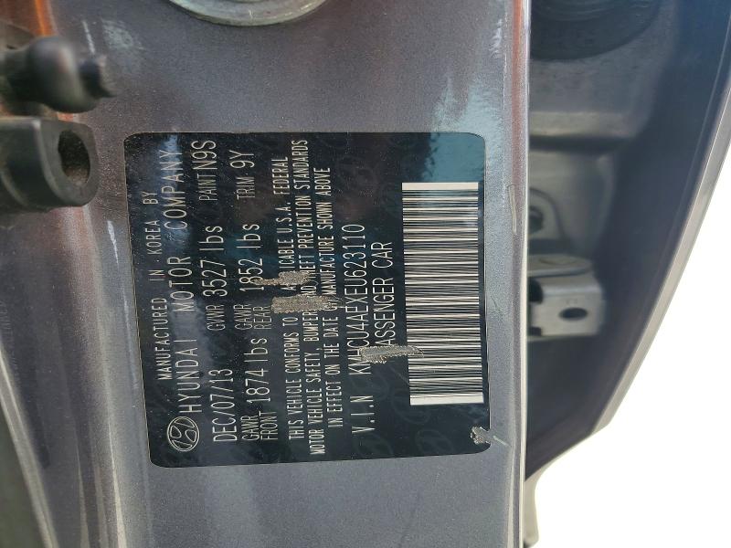 41882486 :رقم المزاد ، KMHCU4AEXEU623110 vin ، 2014 Hyundai Accent مزاد بيع