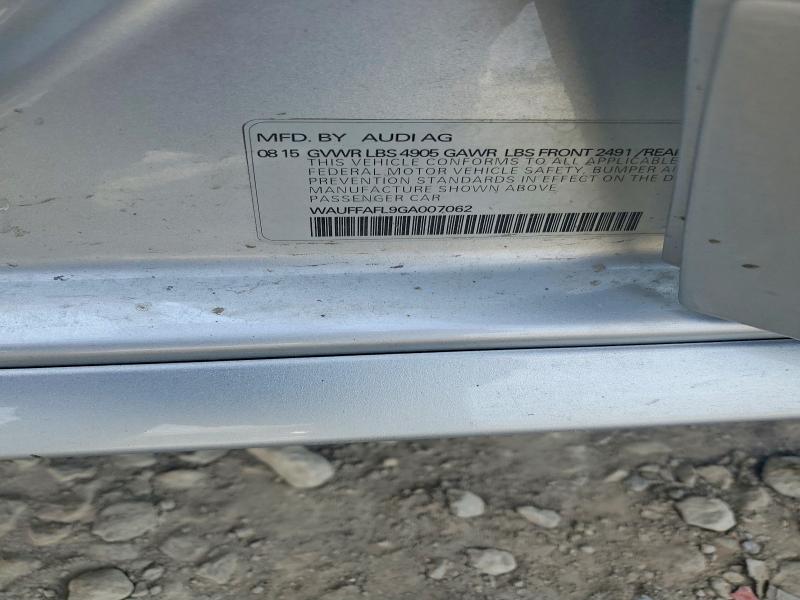 47195436 :رقم المزاد ، WAUFFAFL9GA007062 vin ، 2016 Audi A4 مزاد بيع