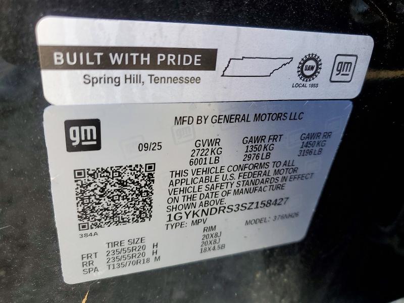 Продажа на аукционе авто 2025 Cadillac Xt5, vin: 1GYKNDRS3SZ158427, номер лота: 47794536