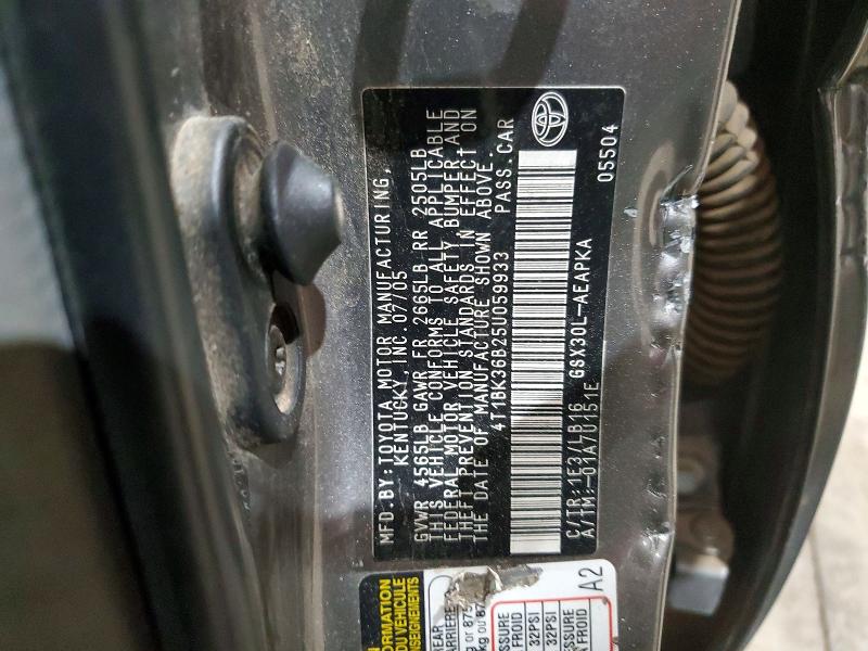 Aukcja sprzedaży 2005 Toyota Avalon, vin: 4T1BK36B25U059933, numer aukcji: 45487836