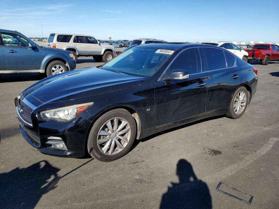 2015 Infiniti Q50 მანქანა იყიდება აუქციონზე, vin: JN1BV7APXFM355096, აუქციონის ნომერი: 79668045
