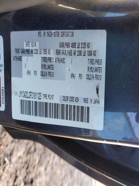 Продажа на аукционе авто 2015 Mazda 6, vin: JM1CW2CL0F0181123, номер лота: 79799185