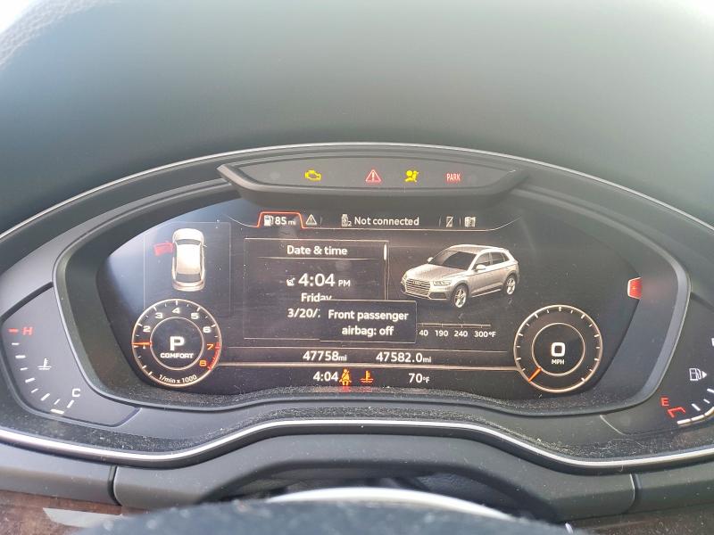 2019 Audi Q5 მანქანა იყიდება აუქციონზე, vin: WA1BNAFY3K2109955, აუქციონის ნომერი: 46946986