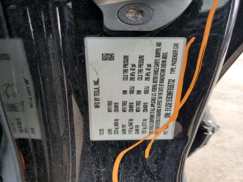 41975536 :رقم المزاد ، 5YJ3E1EB3MF858732 vin ، 2021 Tesla Model 3 مزاد بيع