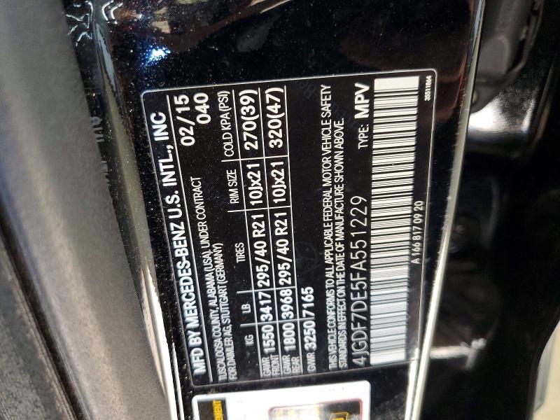 Продажа на аукционе авто 2015 Mercedes-benz Gl, vin: 4JGDF7DE5FA551229, номер лота: 41756786