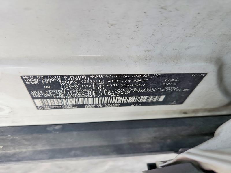 47537996 :رقم المزاد ، 2T3G1RFV2SW634377 vin ، 2025 Toyota Rav4 مزاد بيع