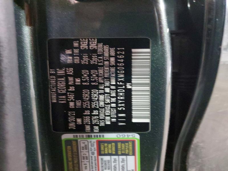 45973476 :رقم المزاد ، 5XYRHDLFXMG064621 vin ، 2021 Kia Sorento مزاد بيع