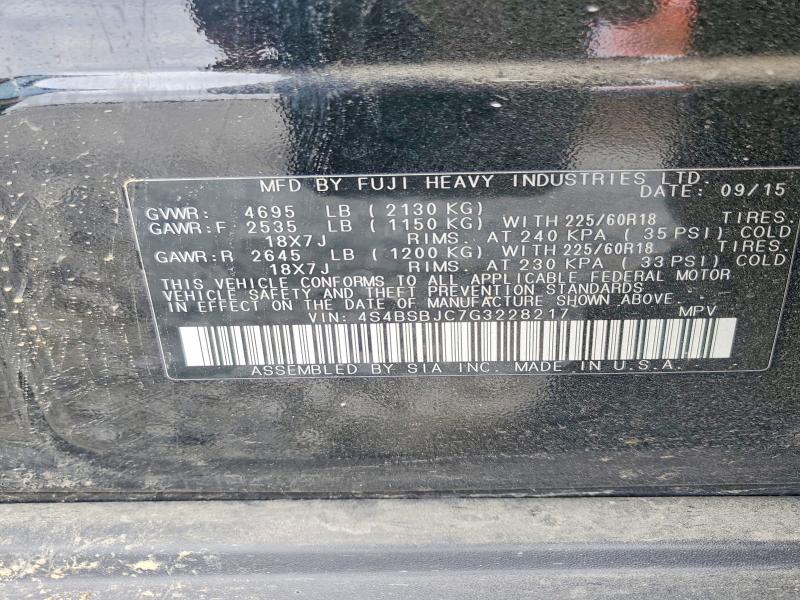 Aukcja sprzedaży 2016 Subaru Outback, vin: 4S4BSBJC7G3228217, numer aukcji: 74505335