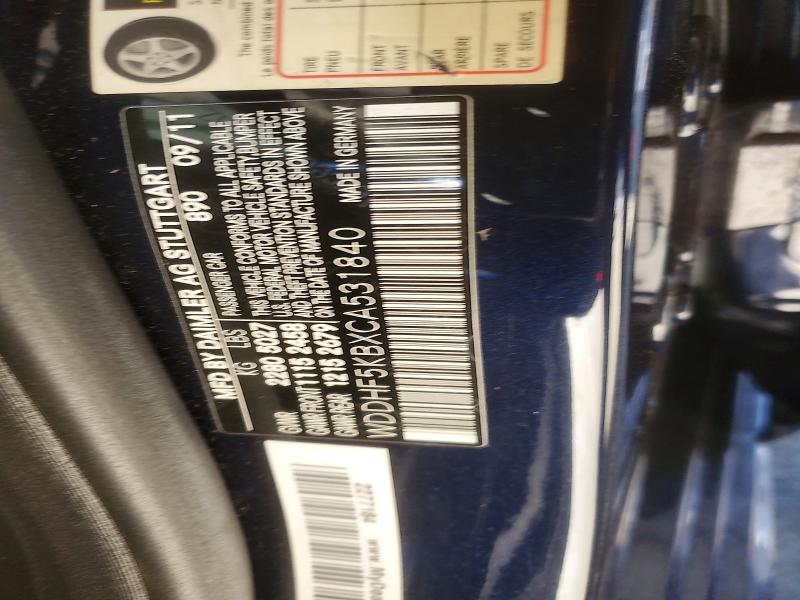 78376095 :رقم المزاد ، WDDHF5KBXCA531840 vin ، 2012 Mercedes-benz E مزاد بيع