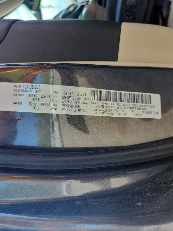 Продажа на аукционе авто 2018 Chrysler Pacifica, vin: 2C4RC1FG0JR125712, номер лота: 47318256