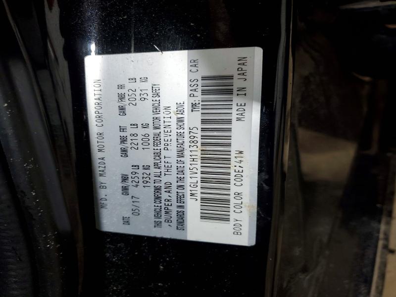 Продажа на аукционе авто 2017 Mazda 6, vin: JM1GL1V51H1138975, номер лота: 46042376