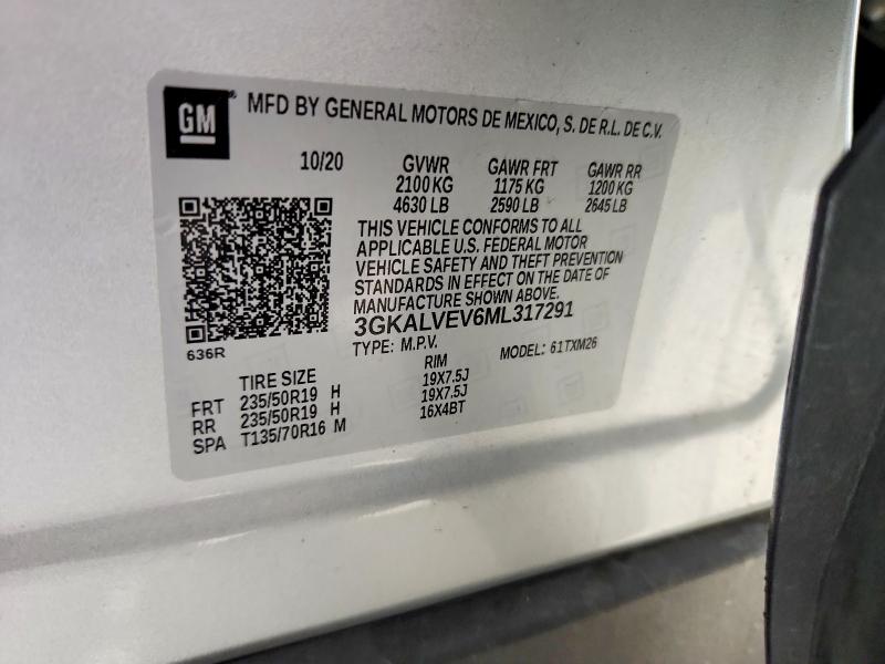 Продаж на аукціоні авто 2021 Gmc Terrain, vin: 3GKALVEV6ML317291, номер лоту: 46884396