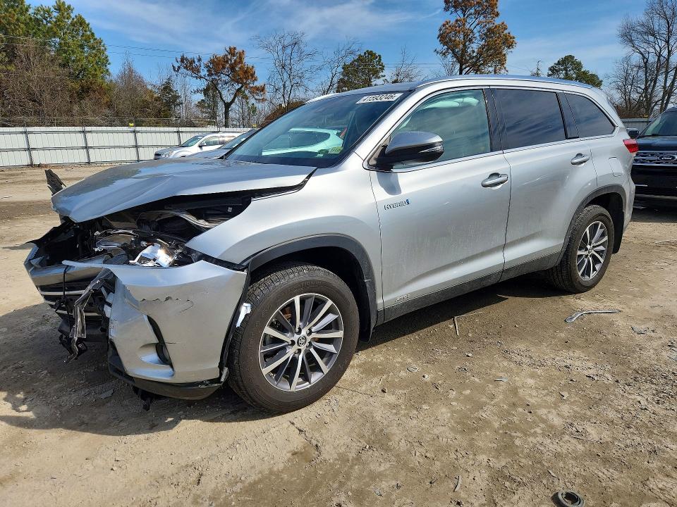 50605276 :رقم المزاد ، 5TDJGRFH1KS054036 vin ، 2019 Toyota Highlander Hybrid مزاد بيع