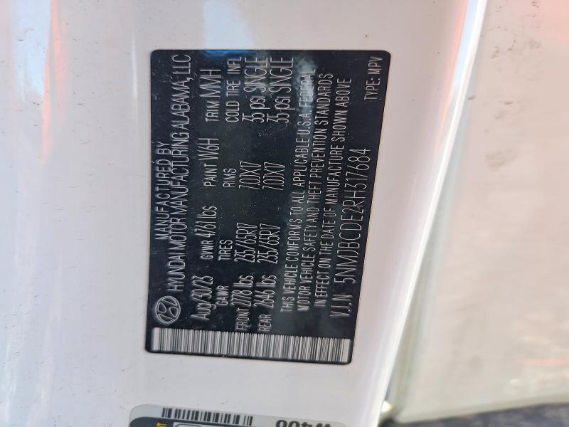 Продаж на аукціоні авто 2024 Hyundai Tucson, vin: 5NMJBCDE2RH317684, номер лоту: 46594266