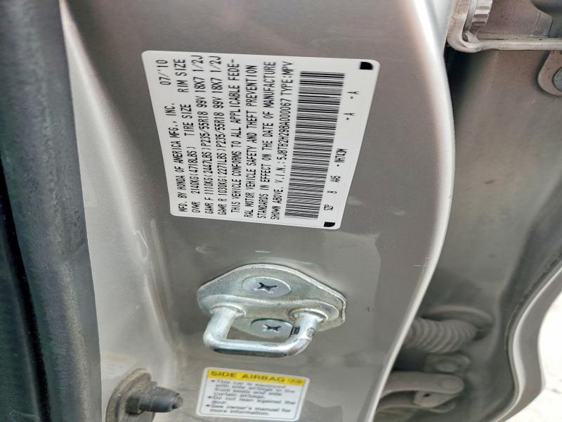 42075136 :رقم المزاد ، 5J8TB2H29BA000067 vin ، 2011 Acura Rdx مزاد بيع