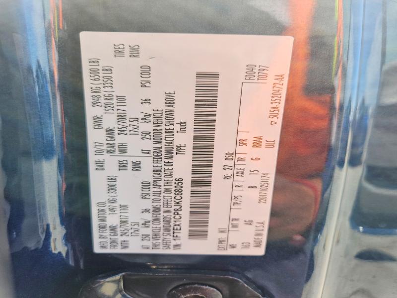 Aukcja sprzedaży 2018 Ford F150, vin: 1FTEX1CP8JKC68056, numer aukcji: 45941806