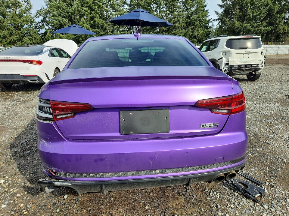 2019 Audi S4 მანქანა იყიდება აუქციონზე, vin: WAUC4AF49KA074139, აუქციონის ნომერი: 45749196