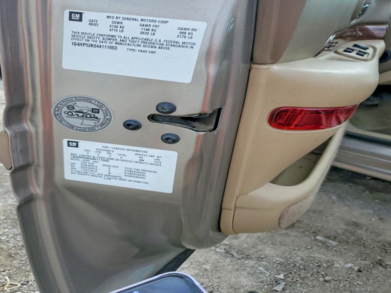 Aukcja sprzedaży 2004 Buick Lesabre, vin: 1G4HP52K044111653, numer aukcji: 48066636