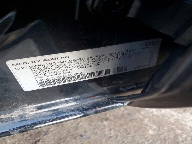 Aukcja sprzedaży 2025 Audi A3, vin: WAUGUDGY2SA049510, numer aukcji: 41985326