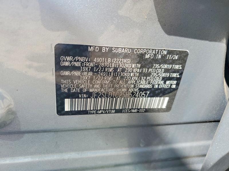 Продажа на аукционе авто 2025 Subaru Forester, vin: JF2SLDTC2SH524057, номер лота: 47123126