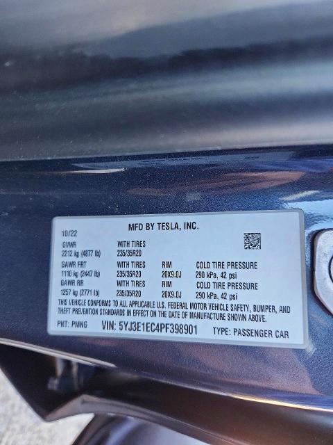 2023 Tesla Model 3 მანქანა იყიდება აუქციონზე, vin: 5YJ3E1EC4PF398901, აუქციონის ნომერი: 45776786