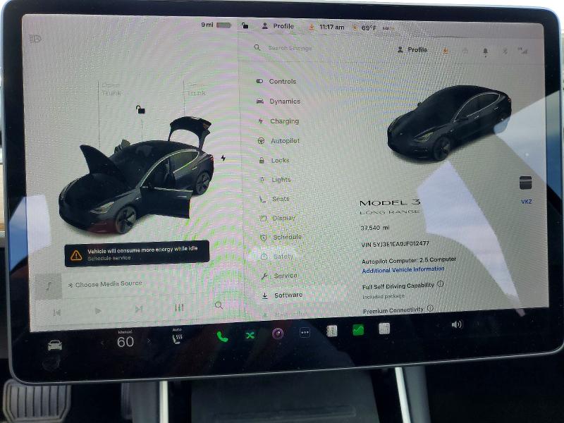 79627015 :رقم المزاد ، 5YJ3E1EA9JF012477 vin ، 2018 Tesla Model 3 مزاد بيع
