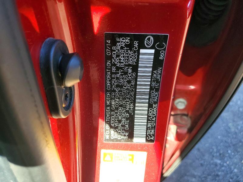 Aukcja sprzedaży 2014 Lexus Es 350, vin: JTHBK1GG4E2148156, numer aukcji: 45472266