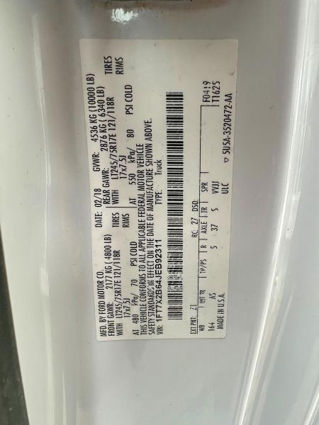 Продаж на аукціоні авто 2018 Ford F250, vin: 1FT7X2B64JEB92311, номер лоту: 47806326