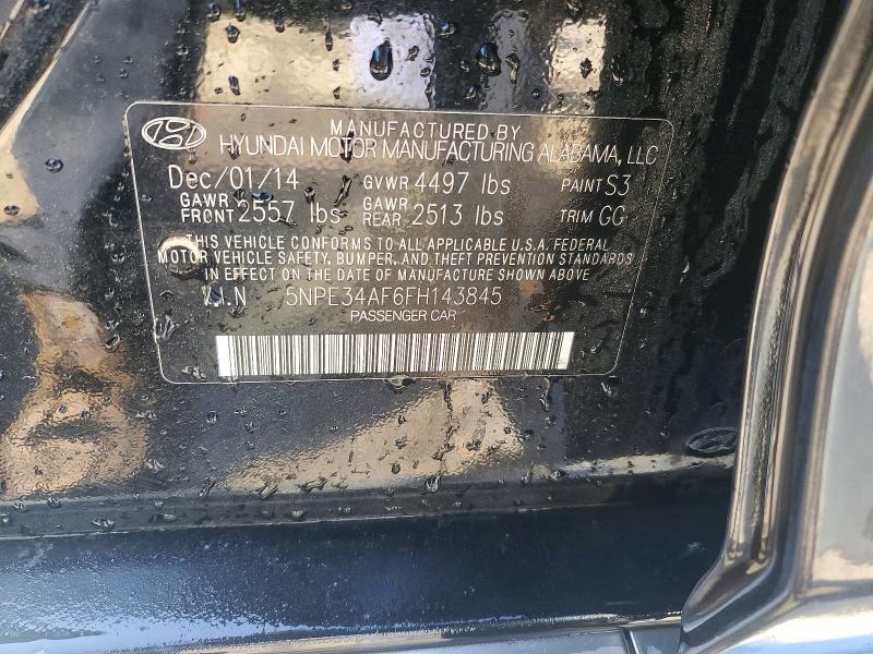 Продаж на аукціоні авто 2015 Hyundai Sonata, vin: 5NPE34AF6FH143845, номер лоту: 46665646