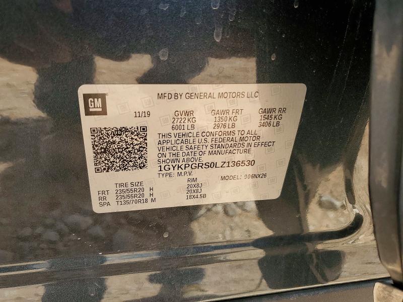 2020 Cadillac Xt6 მანქანა იყიდება აუქციონზე, vin: 1GYKPGRS0LZ136530, აუქციონის ნომერი: 46452806