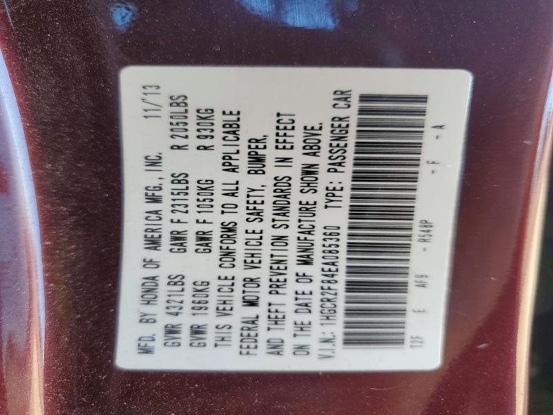 47497566 :رقم المزاد ، 1HGCR2F84EA085360 vin ، 2014 Honda Accord مزاد بيع