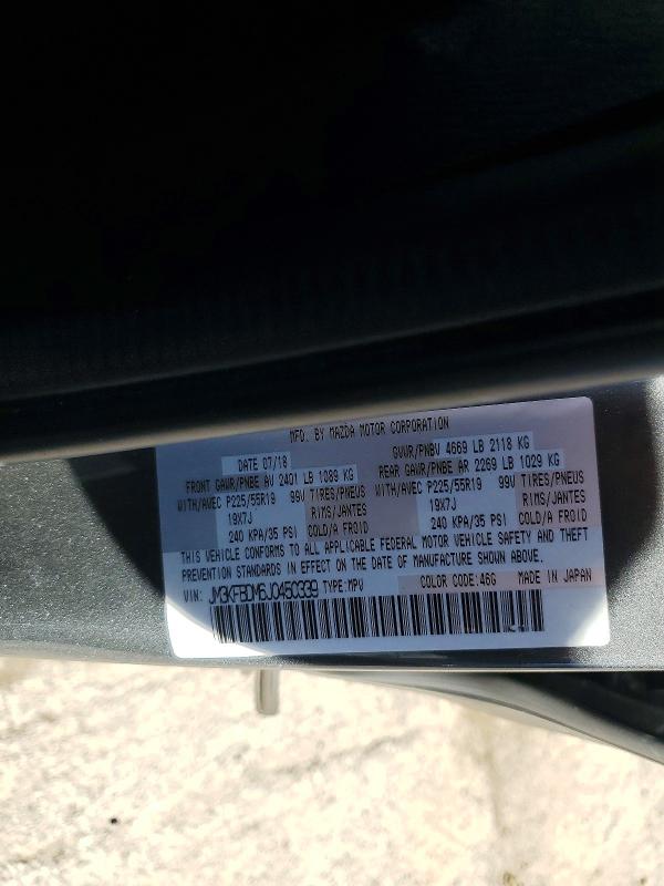 45593936 :رقم المزاد ، JM3KFBDM6J0450339 vin ، 2018 Mazda Cx-5 مزاد بيع