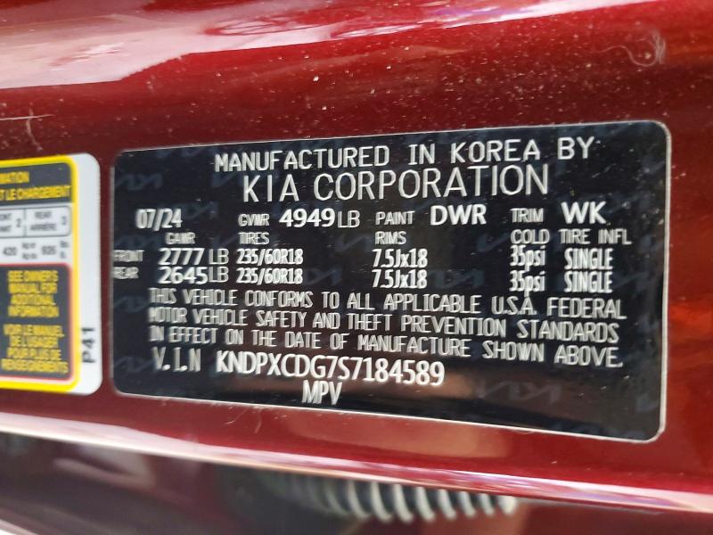 Aukcja sprzedaży 2025 Kia Sportage Hybrid, vin: KNDPXCDG7S7184589, numer aukcji: 45702886