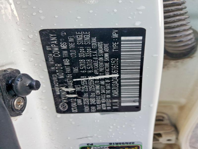 41741766 :رقم المزاد ، KM8JU3AC4DU616152 vin ، 2013 Hyundai Tucson مزاد بيع