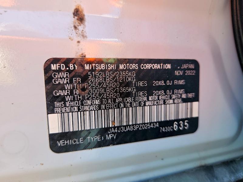 Продаж на аукціоні авто 2023 Mitsubishi Outlander, vin: JA4J3UA83PZ025434, номер лоту: 79901215
