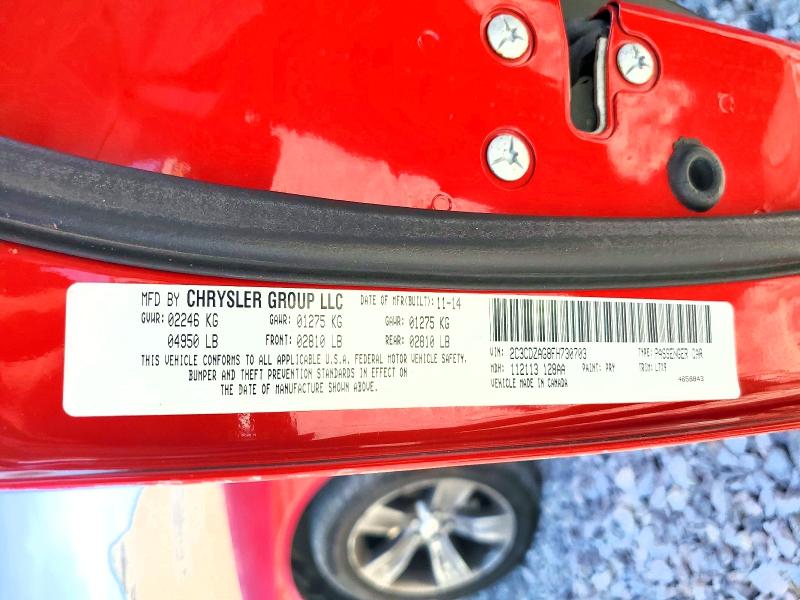 2015 Dodge Challenger მანქანა იყიდება აუქციონზე, vin: 2C3CDZAG8FH730703, აუქციონის ნომერი: 45827726