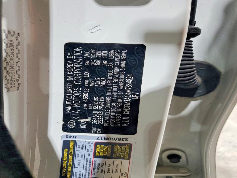 46617526 :رقم المزاد ، KNDPM3AC4M7854824 vin ، 2021 Kia Sportage مزاد بيع