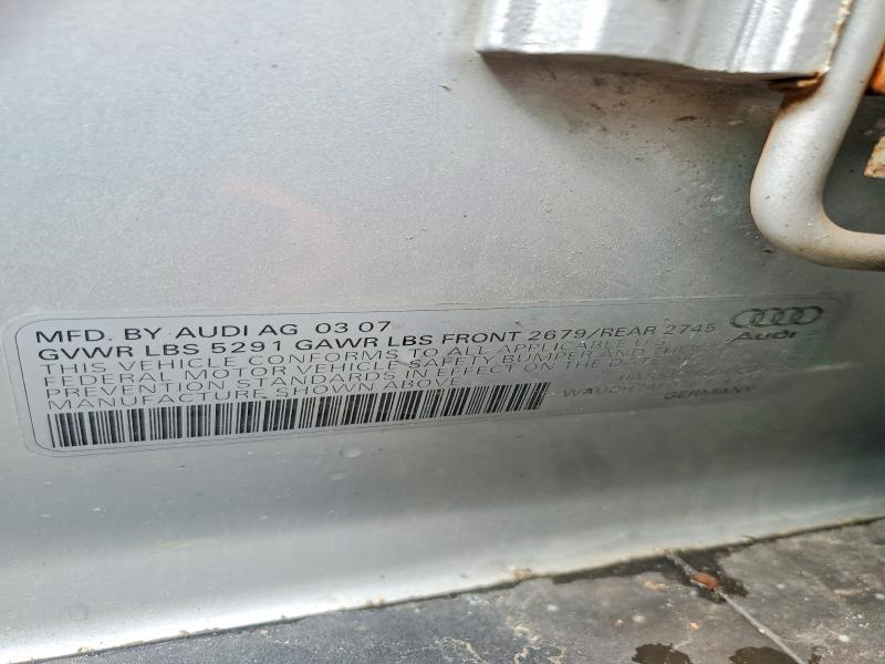 Продаж на аукціоні авто 2007 Audi A6, vin: WAUDH74F07N138374, номер лоту: 47105206