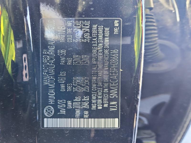 Продаж на аукціоні авто 2023 Hyundai Tucson, vin: 5NMJECAE3PH286616, номер лоту: 45789576