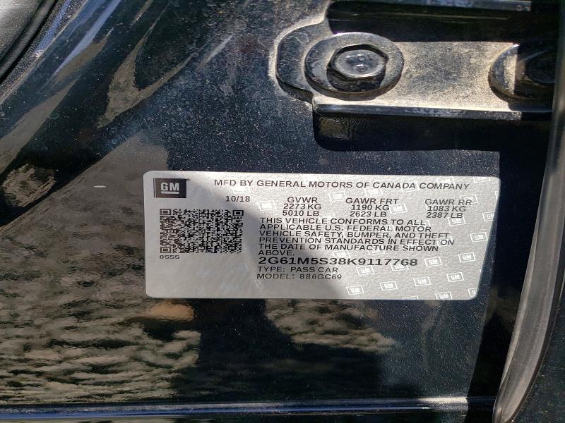 Aukcja sprzedaży 2019 Cadillac Xts, vin: 2G61M5S38K9117768, numer aukcji: 47616906