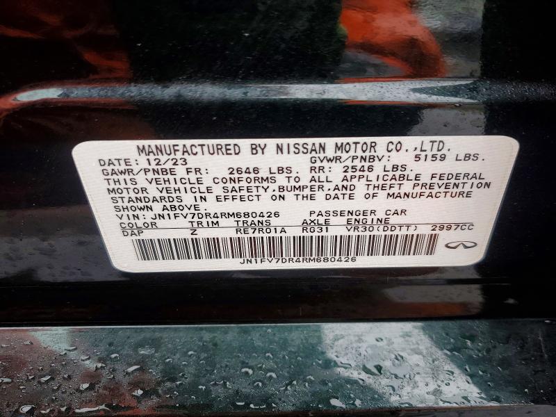 79883615 :رقم المزاد ، JN1FV7DR4RM680426 vin ، 2024 Infiniti Q50 مزاد بيع