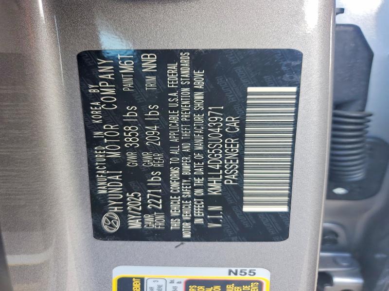 45491766 :رقم المزاد ، KMHLL4DG5SU043971 vin ، 2025 Hyundai Elantra مزاد بيع