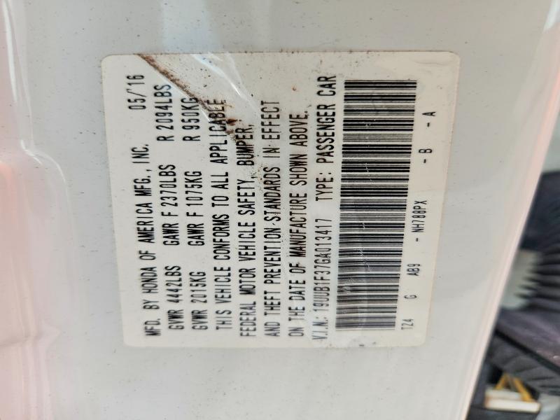 Aukcja sprzedaży 2016 Acura Tlx, vin: 19UUB1F37GA013417, numer aukcji: 79917405