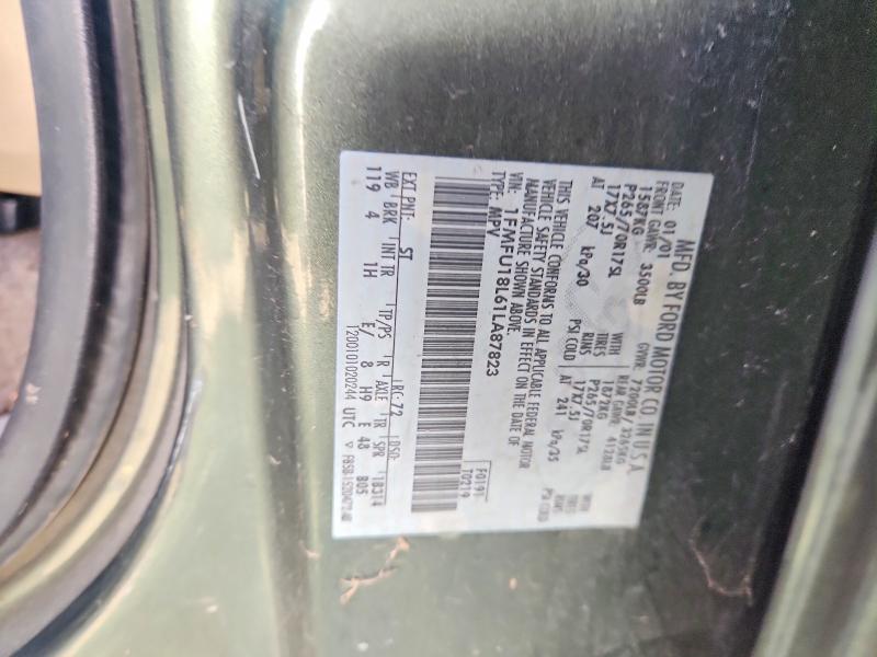 Продажа на аукционе авто 2001 Ford Expedition, vin: 1FMFU18L61LA87823, номер лота: 45841076